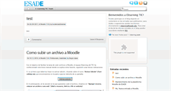 Desktop Screenshot of moodle.esadeblogs.com